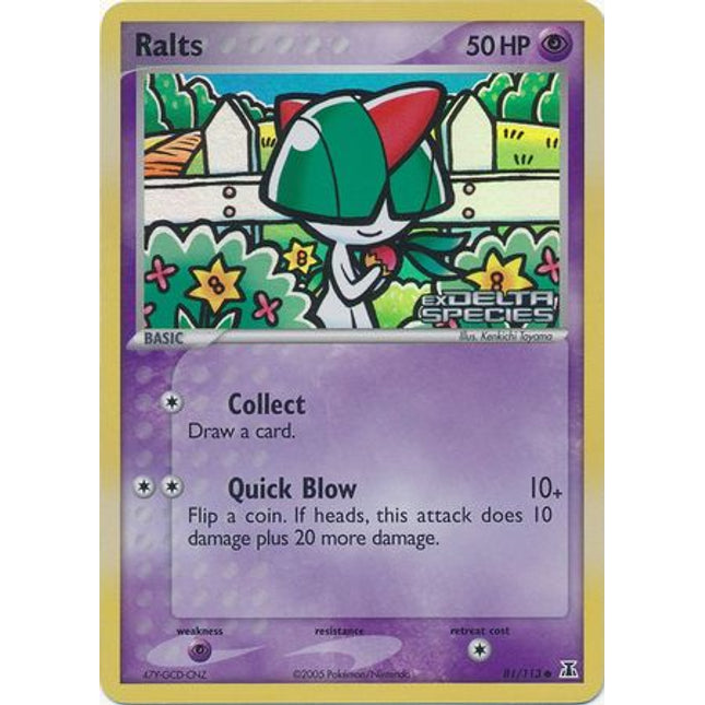Ralts (81/113) (Stamped) [EX: Delta Species]