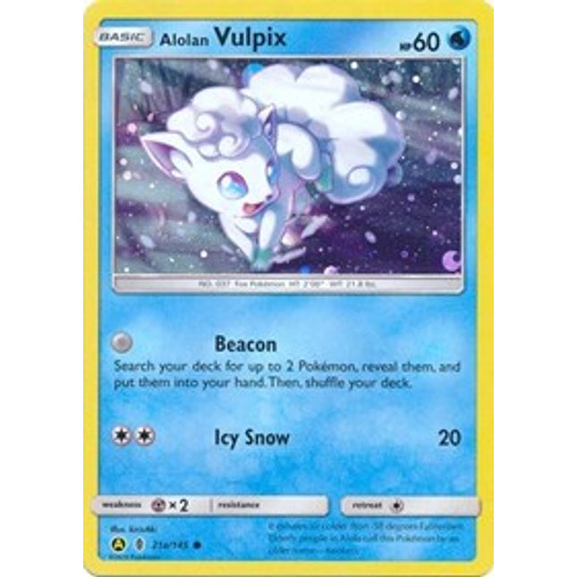 Alolan Vulpix (21a/145) (Alternate Art Promo) [Sun & Moon: Guardians Rising]