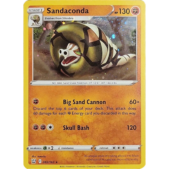 Sandaconda (082/163) (Cosmos Holo) [Sword & Shield: Battle Styles]