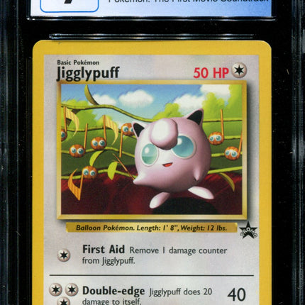 Jigglypuff - 7 - CGC 9 - Black Star Promo - First Movie Soundtrack - Pokemon - 54120