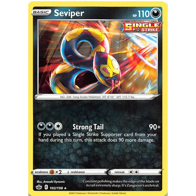 Seviper (102/198) [Sword & Shield: Chilling Reign]