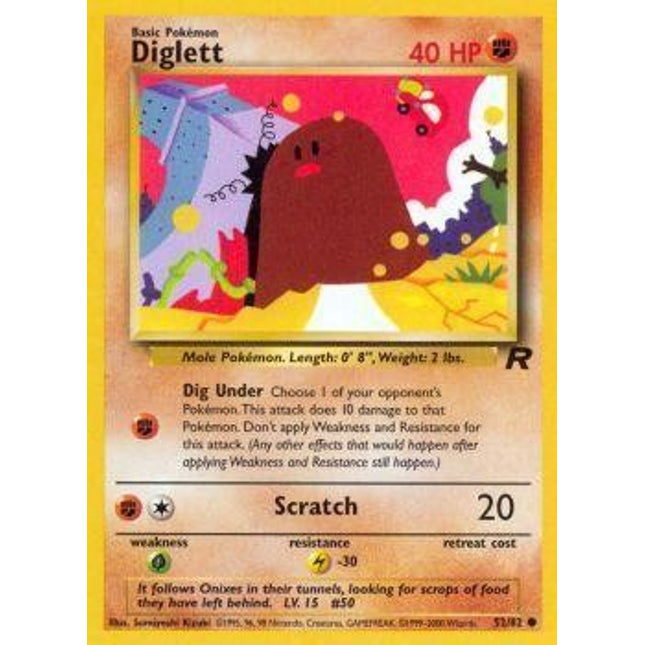 Diglett (52/82) [Team Rocket]