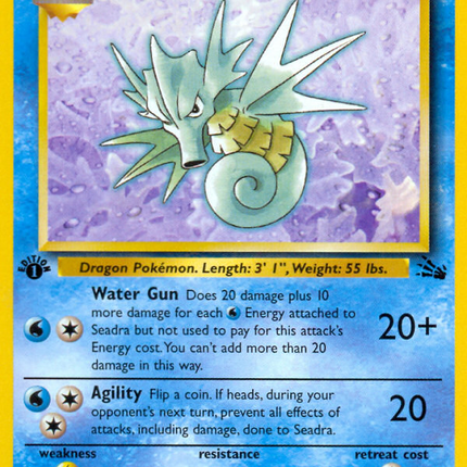 Seadra (42/62) [Fossil 1st Edition]