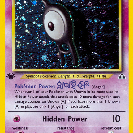 Unown [A] (14/75) [Neo Discovery 1st Edition]