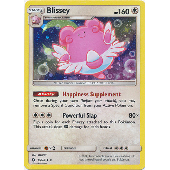 Blissey (153/214) (Cosmos Holo) [Sun & Moon: Lost Thunder]