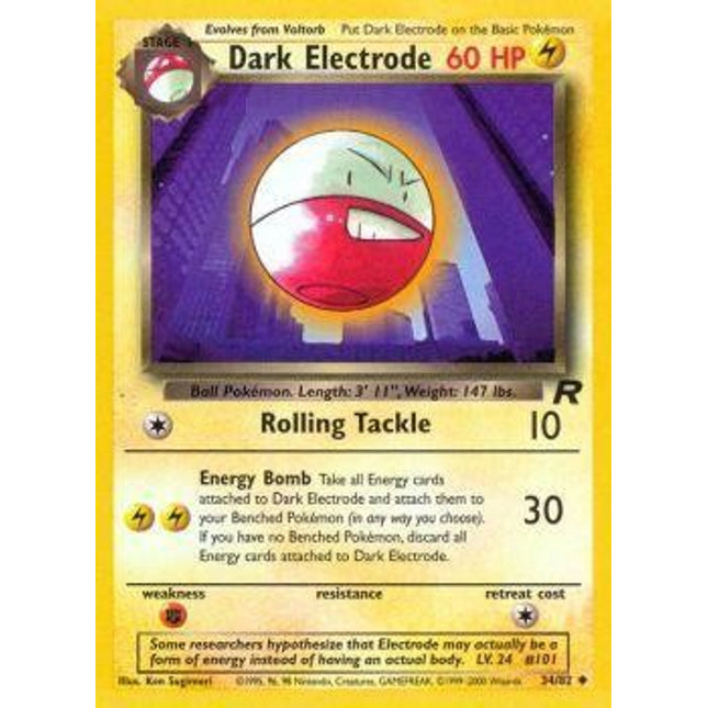 Dark Electrode (34/82) [Team Rocket]