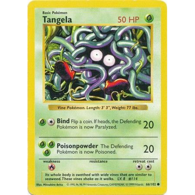 Tangela (66/102) [Base Set (Shadowless)]