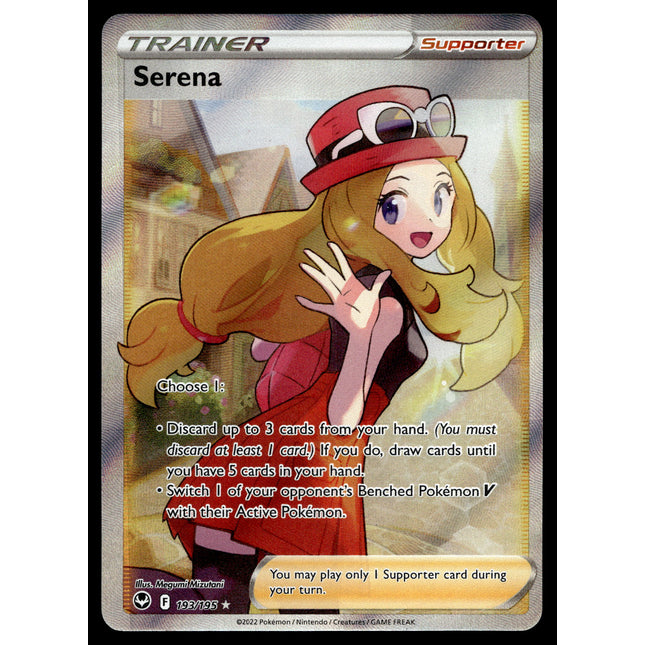Serena - 193/200 - PSA NM - Full Art - Silver Tempest - Pokemon - A5-7