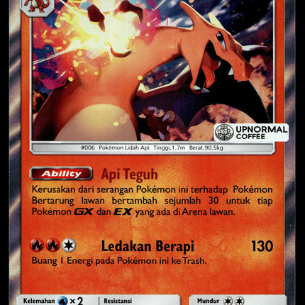 Charizard - 080/SM-P - PSA NM - Indonesian - Upnormal Coffee - Promo - Pokemon - A1-76