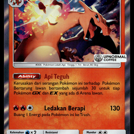 Charizard - 080/SM-P - PSA NM - Indonesian - Upnormal Coffee - Promo - Pokemon - A1-73