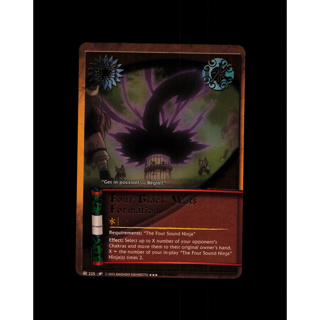 Four Black Mists Formation - 225 - NM - 1st Edition - Foil - Naruto CCG - D4-217