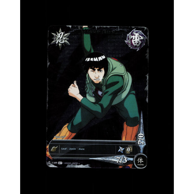 Might Guy - 1169 - NM - 1st Edition Full Art - S21 - Naruto CCG - D3-98