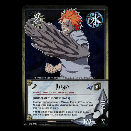 Jugo - 1078 - NM - 1st Edition Foil - S20 - Naruto CCG - D3-114