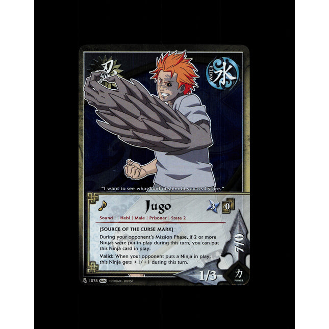 Jugo - 1078 - NM - 1st Edition Foil - S20 - Naruto CCG - D3-114
