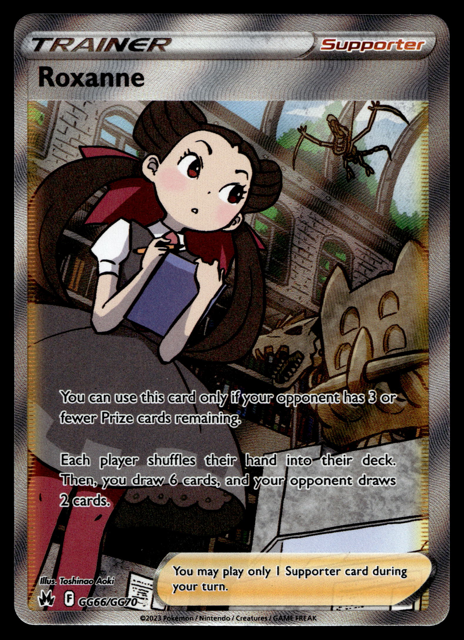 Roxanne - GG66/GG70 - NM - Full Art - Crown Zenith - Pokemon - C3-55 Squeaks Game World Roxanne - GG66/GG70 - NM - Full Art - Crown Zenith - Pokemon - C3-55 Squeaks Game World