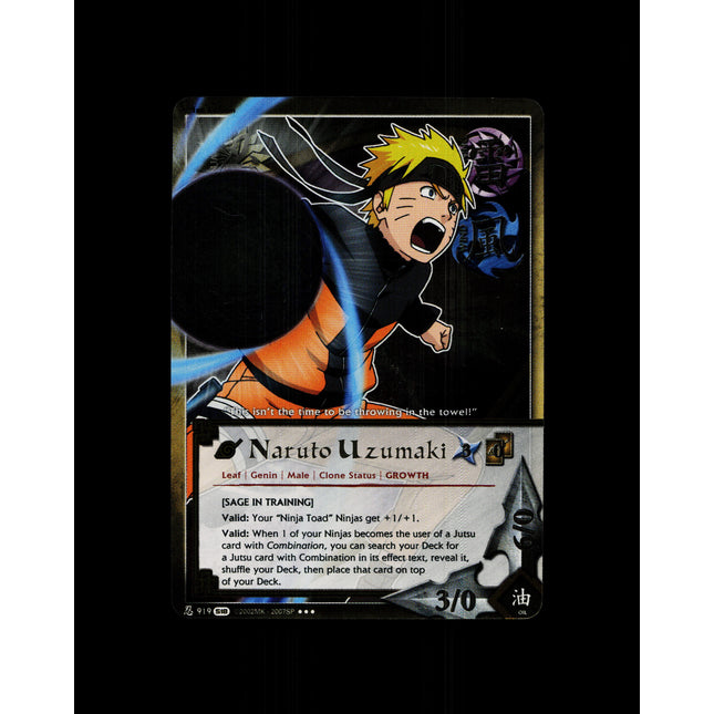 Naruto Uzumaki - 919 - NM - 1st Edition Foil - S18 - Naruto CCG - D4-109
