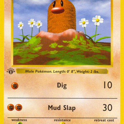 Diglett (47/102) (Shadowless) [Base Set 1st Edition]