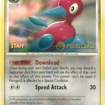 Porygon2 (49/106) (Staff Prerelease Promo) [Diamond & Pearl: Black Star Promos]