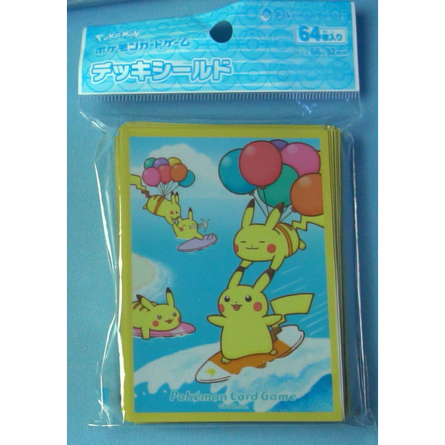 Surfing & Flying Pikachu Sleeves - Set of 64 Sleeves - Japanese - Pokemon Center
