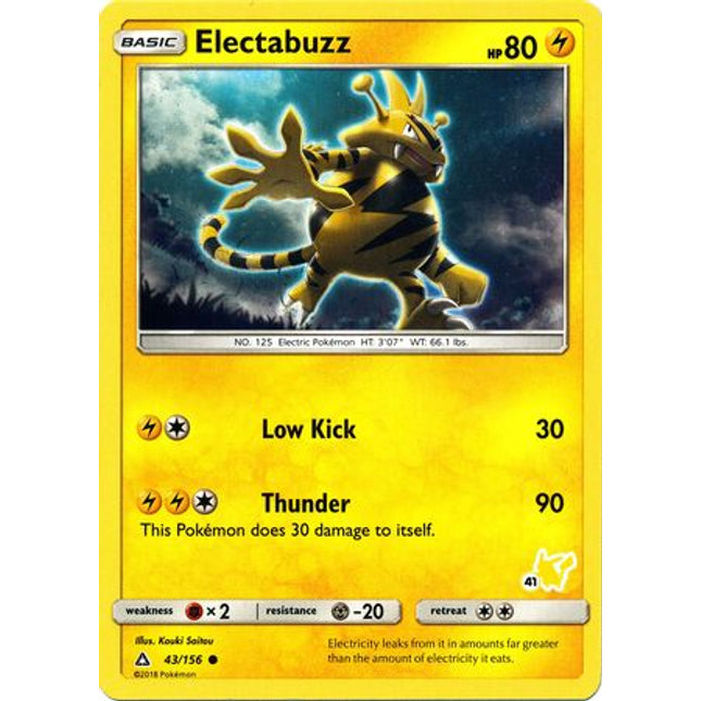 Electabuzz (43/156) (Pikachu Stamp #41) [Battle Academy 2020]
