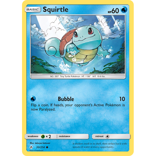 Squirtle (33/214) [Sun & Moon: Unbroken Bonds]