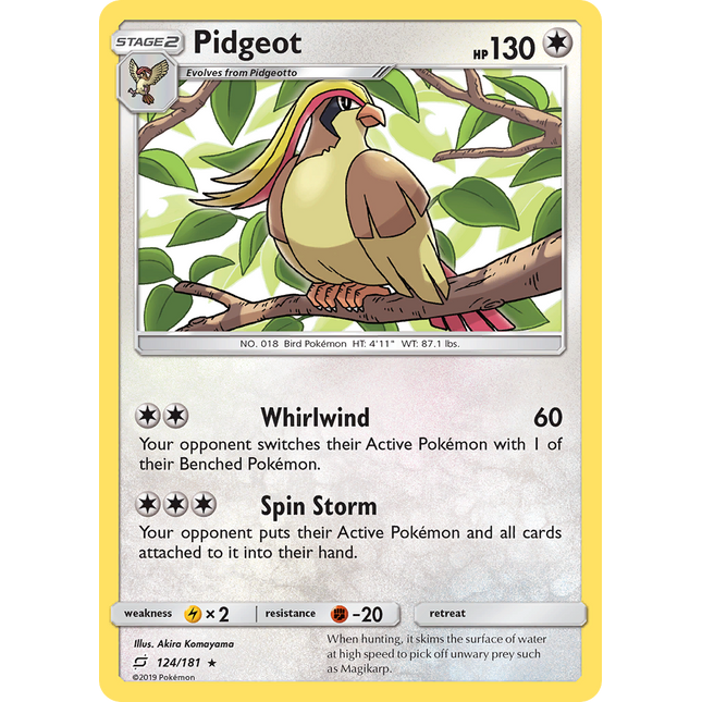 Pidgeot (124/181) [Sun & Moon: Team Up]