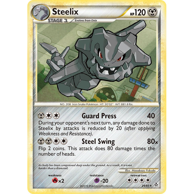 Steelix (24/95) (Theme Deck Exclusive) [HeartGold & SoulSilver: Unleashed]