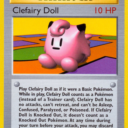Clefairy Doll (70/102) (Shadowless) [Base Set 1st Edition]