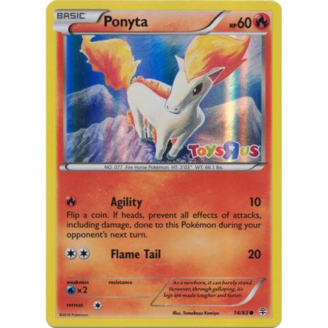 Ponyta (14/83) (Toys R Us Promo) [XY: Generations]