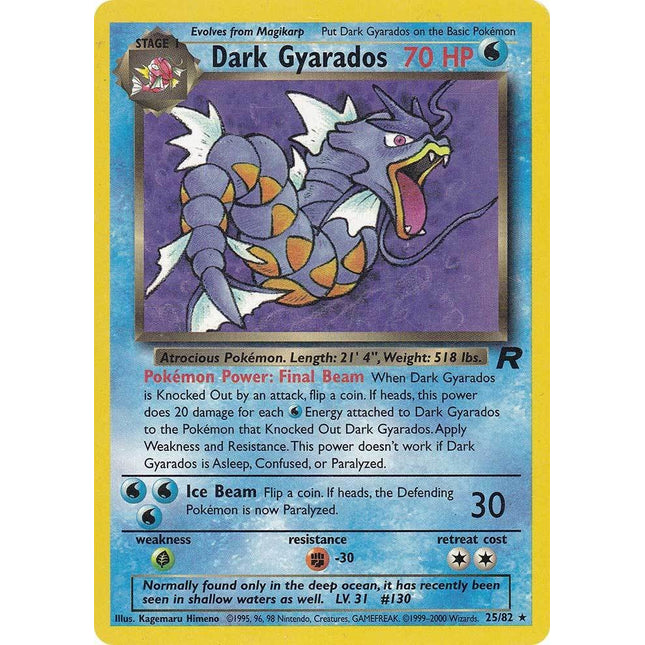 Dark Gyarados (25/82) [Team Rocket]