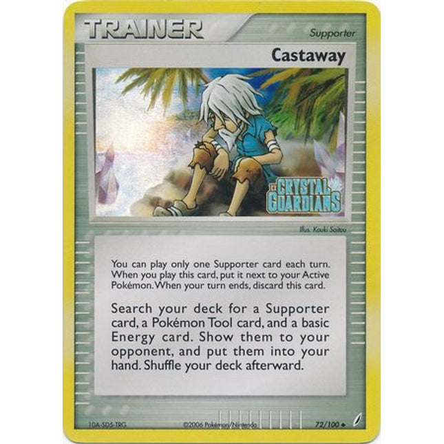Castaway (72/100) (Stamped) [EX: Crystal Guardians]