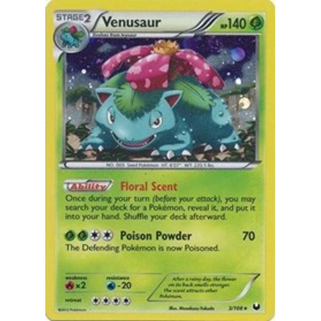 Venusaur (3/108) (Cosmos Holo) (Blister Exclusive) [Black & White: Dark Explorers]