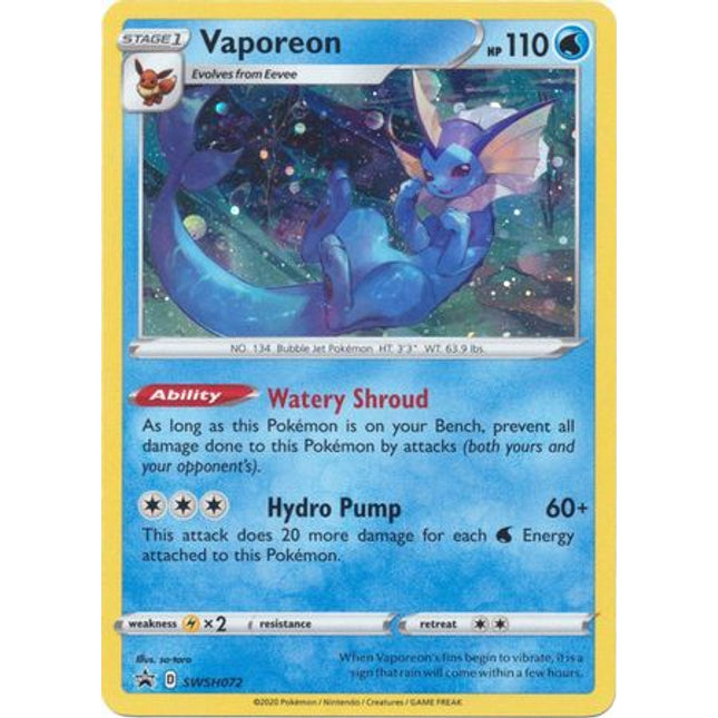 Vaporeon (SWSH072) [Sword & Shield: Black Star Promos]