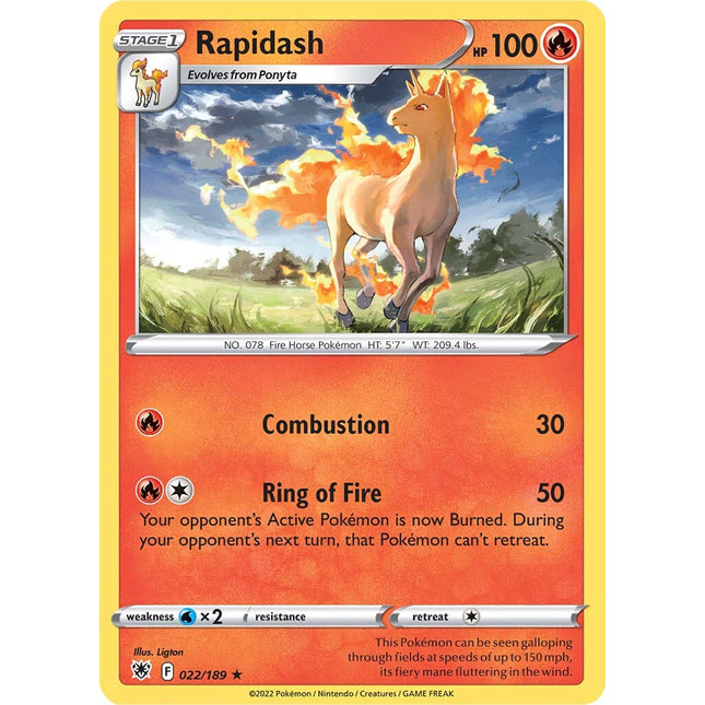 Rapidash (022/189) [Sword & Shield: Astral Radiance]