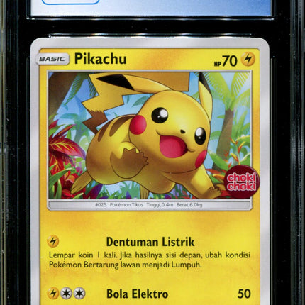 Pikachu - 063/SM-P - CGC 9.5 - Sun & Moon Promos - Indonesian - Choki Choki - Pokemon - 94152