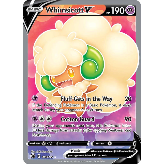 Whimsicott V (160/172) [Sword & Shield: Brilliant Stars]
