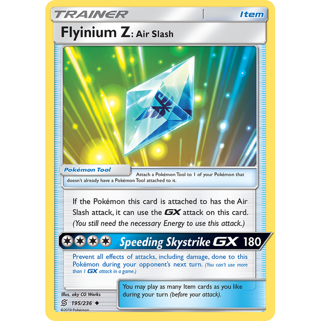 Flyinium Z: Air Slash (195/236) [Sun & Moon: Unified Minds]