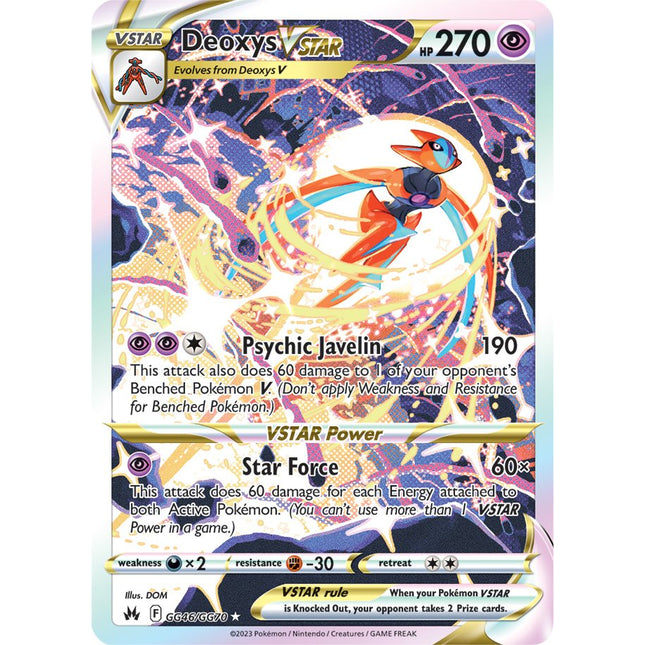 Deoxys VSTAR (GG46/GG70) [Sword & Shield: Crown Zenith]