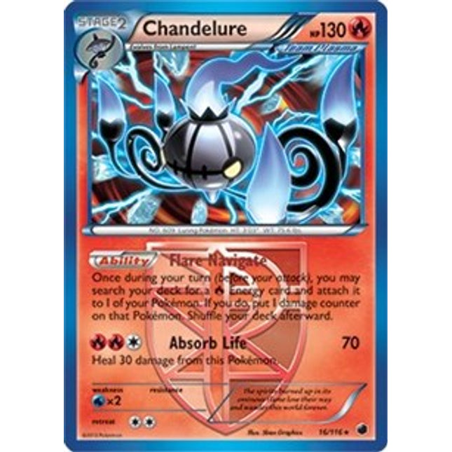 Chandelure (16/116) (Theme Deck Exclusive) [Black & White: Plasma Freeze]