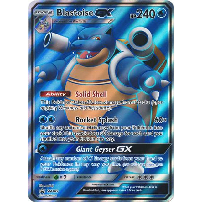 Blastoise GX (SM189) (Jumbo Card) [Sun & Moon: Black Star Promos]