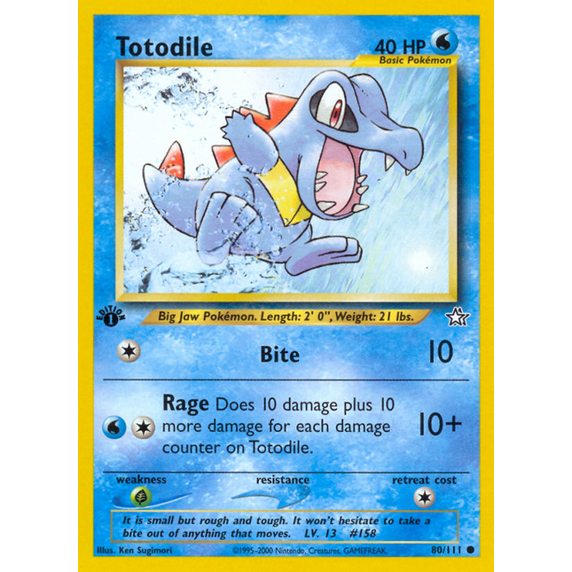 Totodile (80/111) [Neo Genesis 1st Edition]