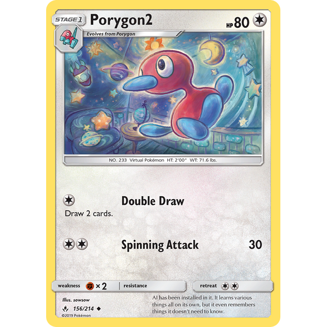 Porygon2 (156/214) [Sun & Moon: Unbroken Bonds]
