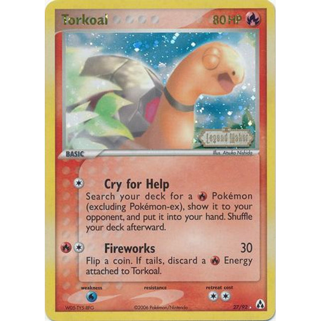 Torkoal (27/92) (Stamped) [EX: Legend Maker]