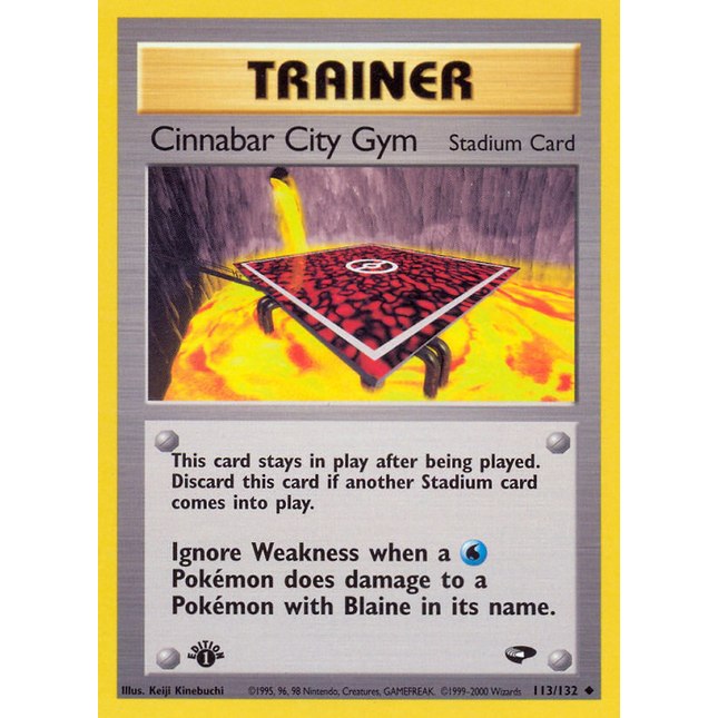 Cinnabar City Gym (113/132) [Gym Challenge 1st Edition]