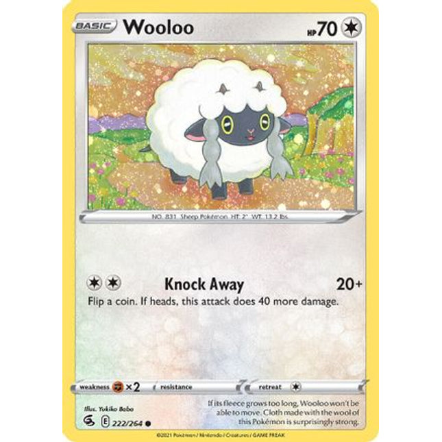 Wooloo (222/264) (Cosmos Holo) [Sword & Shield: Fusion Strike]