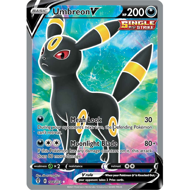 Umbreon V (188/203) [Sword & Shield: Evolving Skies]