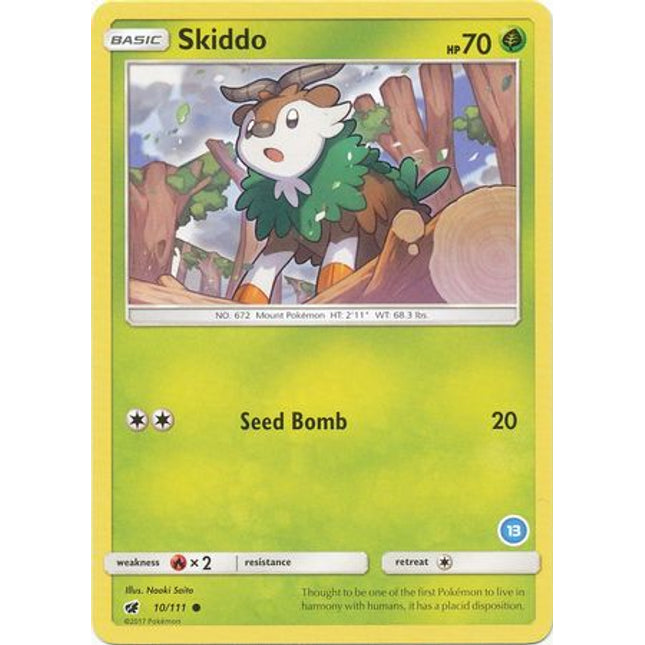Skiddo (10/111) (Deck Exclusive #13) [Sun & Moon: Trainer Kit - Alolan Ninetales]