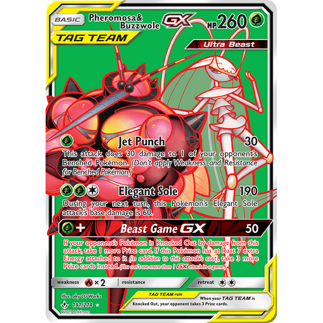 Pheromosa & Buzzwole GX (191/214) [Sun & Moon: Unbroken Bonds]