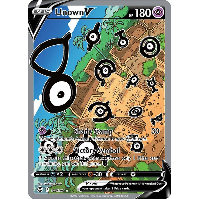 Unown V (177/195) [Sword & Shield: Silver Tempest]