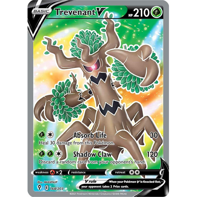 Trevenant V (168/203) [Sword & Shield: Evolving Skies]